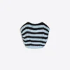 Asymetryczny sweter w paski – #Bershkastyle – damski