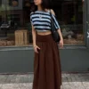 Asymetryczny sweter w paski – #Bershkastyle – damski