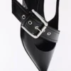 Baleriny z klamrą i obcasem typu kitten heel – damskie Baleriny z klamrą i obcasem typu kitten heel – damskie
