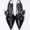 Baleriny z klamrą i obcasem typu kitten heel – damskie Baleriny z klamrą i obcasem typu kitten heel – damskie