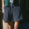 Bermudy w paski imitujące ręcznik – Bershka Lovers Bermudy w paski imitujące ręcznik – Bershka Lovers
