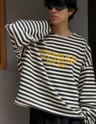 Bluza w paski z okrągłym dekoltem – Bluzy i bluzy z kapturem Bluza w paski z okrągłym dekoltem – Bluzy i bluzy z kapturem