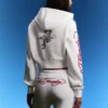 Bluza z kapturem Ed Hardy X Bershka z nadrukiem – damska Bluza z kapturem Ed Hardy X Bershka z nadrukiem – damska