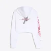 Bluza z kapturem Ed Hardy X Bershka z nadrukiem – damska Bluza z kapturem Ed Hardy X Bershka z nadrukiem – damska
