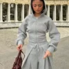 Bluza z kapturem i wysokim stanem zapinana na zamek – #Bershkastyle – damska Bluza z kapturem i wysokim stanem zapinana na zamek – #Bershkastyle – damska