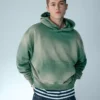 Bluza z kapturem o luźnym kroju z efektem sprania – Bluzy i bluzy z kapturem – Mężczyźni