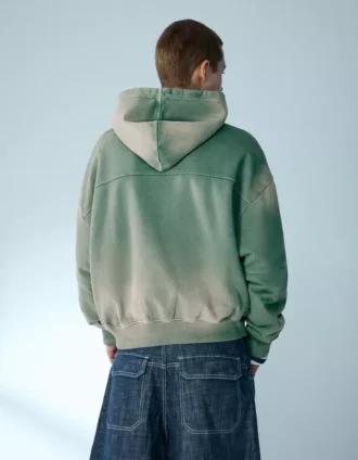 Bluza z kapturem o luźnym kroju z efektem sprania – Bluzy i bluzy z kapturem – Mężczyźni Bluza z kapturem o luźnym kroju z efektem sprania – Bluzy i bluzy z kapturem – Mężczyźni