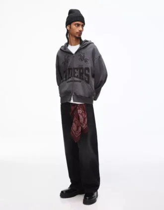 Bluza z kapturem o luźnym kroju z nadrukiem – bluzy i bluzy z kapturem Bluza z kapturem o luźnym kroju z nadrukiem – bluzy i bluzy z kapturem