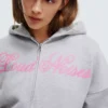 Bluza z kapturem Oversize z nadrukiem i zamkiem Bluza z kapturem Oversize z nadrukiem i zamkiem