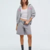 Bluza z kapturem Oversize z nadrukiem i zamkiem Bluza z kapturem Oversize z nadrukiem i zamkiem