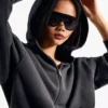 Bluza z kapturem Oversize zapinana na zamek