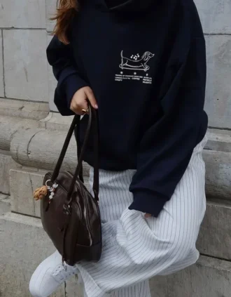 Bluza z kapturem z nadrukiem