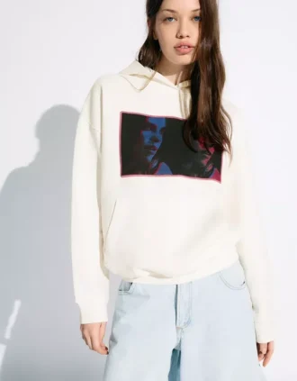 Bluza z kapturem z nadrukiem Billie Eilish