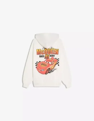 Bluza z kapturem z nadrukiem samochodów