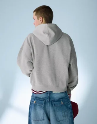 Bluza z nadrukiem o luźnym kroju i zapinana na zamek – Bluzy i bluzy z kapturem
