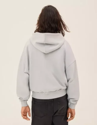 Bluza z nadrukiem o luźnym kroju zapinana na zamek – Bluzy i bluzy z kapturem
