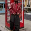 Bomber z nadrukiem Faux Leather Bomber z nadrukiem Faux Leather