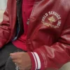 Bomber z nadrukiem Faux Leather Bomber z nadrukiem Faux Leather