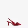 Buty z kokardką na niskich szpilkach – obuwie na szpilkach