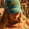 Czapka z haftem „Brazil”