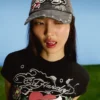 Czapka z haftem Ed Hardy X Bershka Czapka z haftem Ed Hardy X Bershka