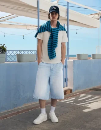 Denim skater bermudy – szorty i dżinsowe szorty