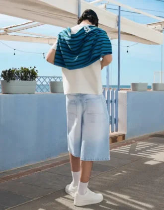 Denim skater bermudy – szorty i dżinsowe szorty