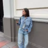 Dżinsy z wysokim stanem, proste i z Wide Leg nogawkami Dżinsy z wysokim stanem, proste i z Wide Leg nogawkami