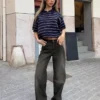 Dżinsy z wysokim stanem, proste i z Wide Leg – spodnie