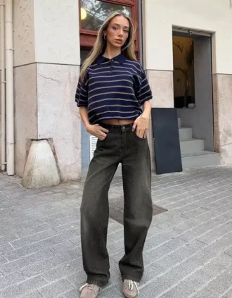 Dżinsy z wysokim stanem, proste i z Wide Leg – spodnie Dżinsy z wysokim stanem, proste i z Wide Leg – spodnie
