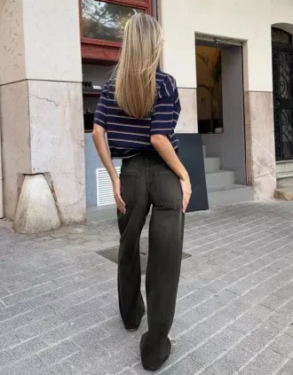 Dżinsy z wysokim stanem, proste i z Wide Leg – spodnie Dżinsy z wysokim stanem, proste i z Wide Leg – spodnie