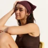 Futrzana bandana z falbanami Futrzana bandana z falbanami