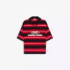 Haftowana koszulka polo w paski z krótkim rękawem – T-shirty i koszulki polo