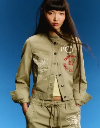 Haftowana kurtka Ed Hardy X Bershka