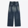 Haftowane jeansy typu boyfriend z niskim stanem – #Bershkastyle – damskie