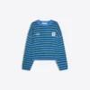 Haftowany sweter w paski o luźnym Fit-u Haftowany sweter w paski o luźnym Fit-u