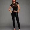 Jeansy Skinny z podwyższonym stanem i efektem push-up – Spodnie