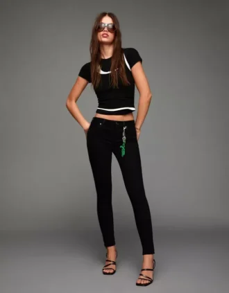Jeansy Skinny z podwyższonym stanem i efektem push-up – Spodnie Jeansy Skinny z podwyższonym stanem i efektem push-up – Spodnie