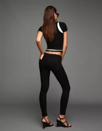 Jeansy Skinny z podwyższonym stanem i efektem push-up – Spodnie Jeansy Skinny z podwyższonym stanem i efektem push-up – Spodnie