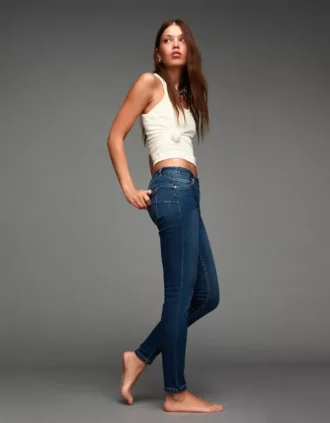 Jeansy Skinny z podwyższonym stanem i efektem push-up – Spodnie Jeansy Skinny z podwyższonym stanem i efektem push-up – Spodnie