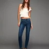 Jeansy Skinny z podwyższonym stanem i efektem push-up – Spodnie