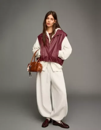 Kamizelka Faux Leather – Kurtki i trencze