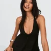 Kamizelka z mieszanki lnu z wiązaniem na szyi – #Bershkastyle – Kobiety