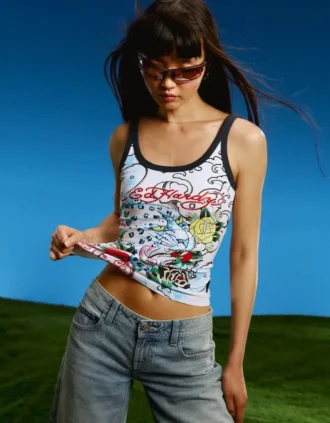 Kamizelka z nadrukiem Ed Hardy X Bershka