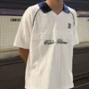 Kontrastowa koszulka polo w stylu retro – T-shirty i koszulki polo