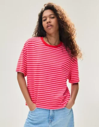 Koszulka Fit w paski o luźnym kroju – T-shirty