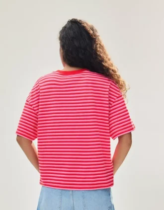 Koszulka Fit w paski o luźnym kroju – T-shirty