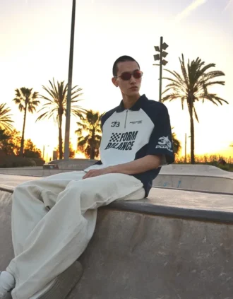 Koszulka polo z krótkim rękawem Interlock Racing – Bershka Lovers
