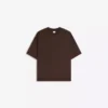 Koszulka z krótkim rękawem z prążkowanego pluszu – T-shirty i koszulki polo Koszulka z krótkim rękawem z prążkowanego pluszu – T-shirty i koszulki polo