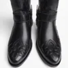 Kowbojskie buty z łańcuszkiem – Botki – męskie